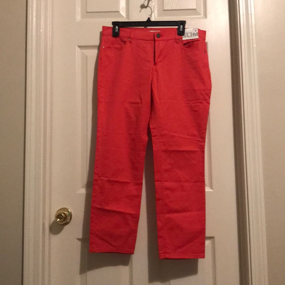 NWT NY&Co Coral Slim Ankle Pant